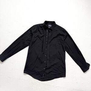 Stafford Black Dress Shirt Men’s 15.5 34/35 Regular Fit
